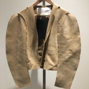 Margiela x H&M suede leather jacket